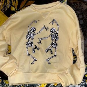 Ladies dancing skeletons sweatshirt